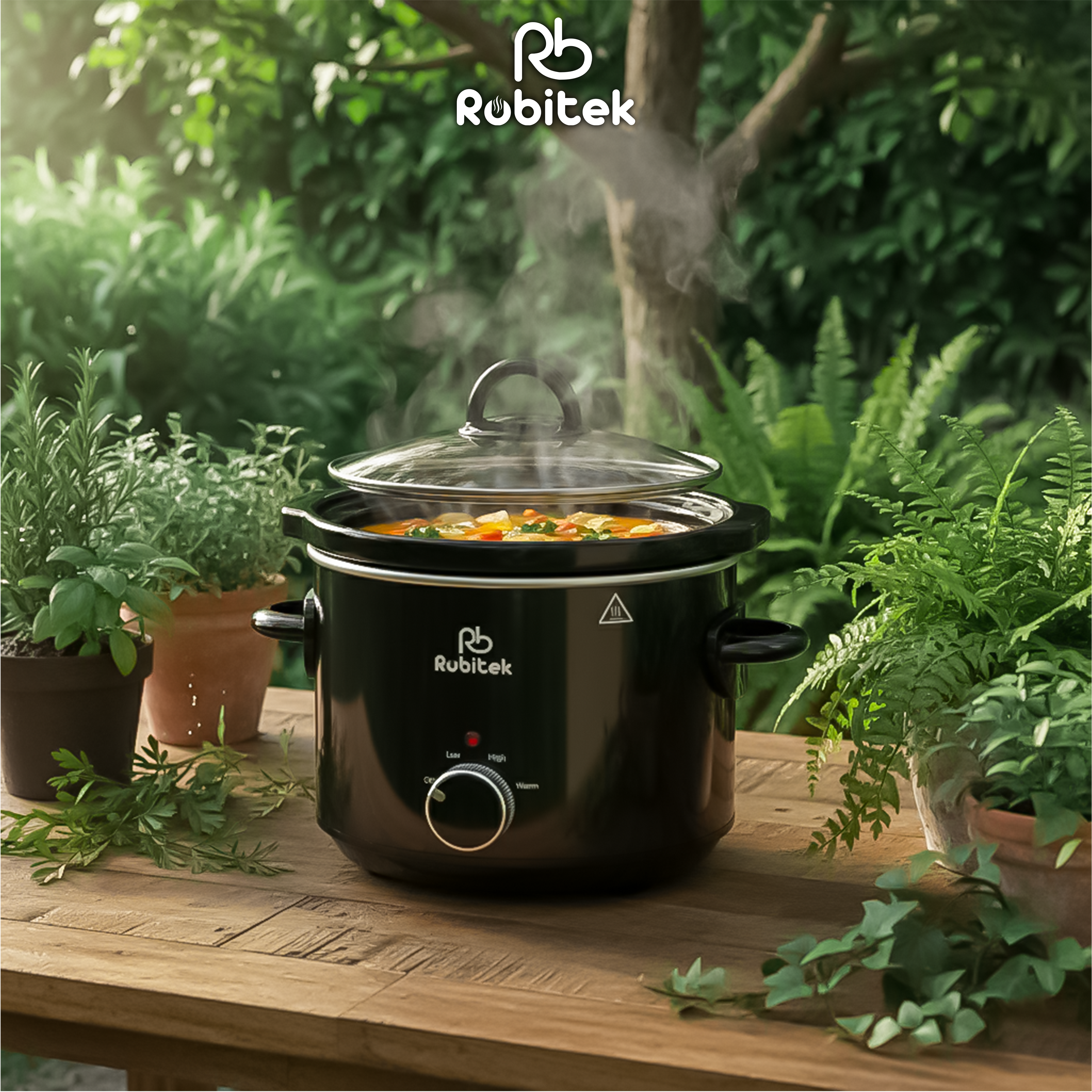 NỒI NẤU CHẬM ROBITEK RB3000 &amp; RB4000 – DUNG TÍCH 3L, 4L – NINH HẦM THỊT TIỆN LỢI, PHÙ HỢP CHO GIA ĐÌNH
